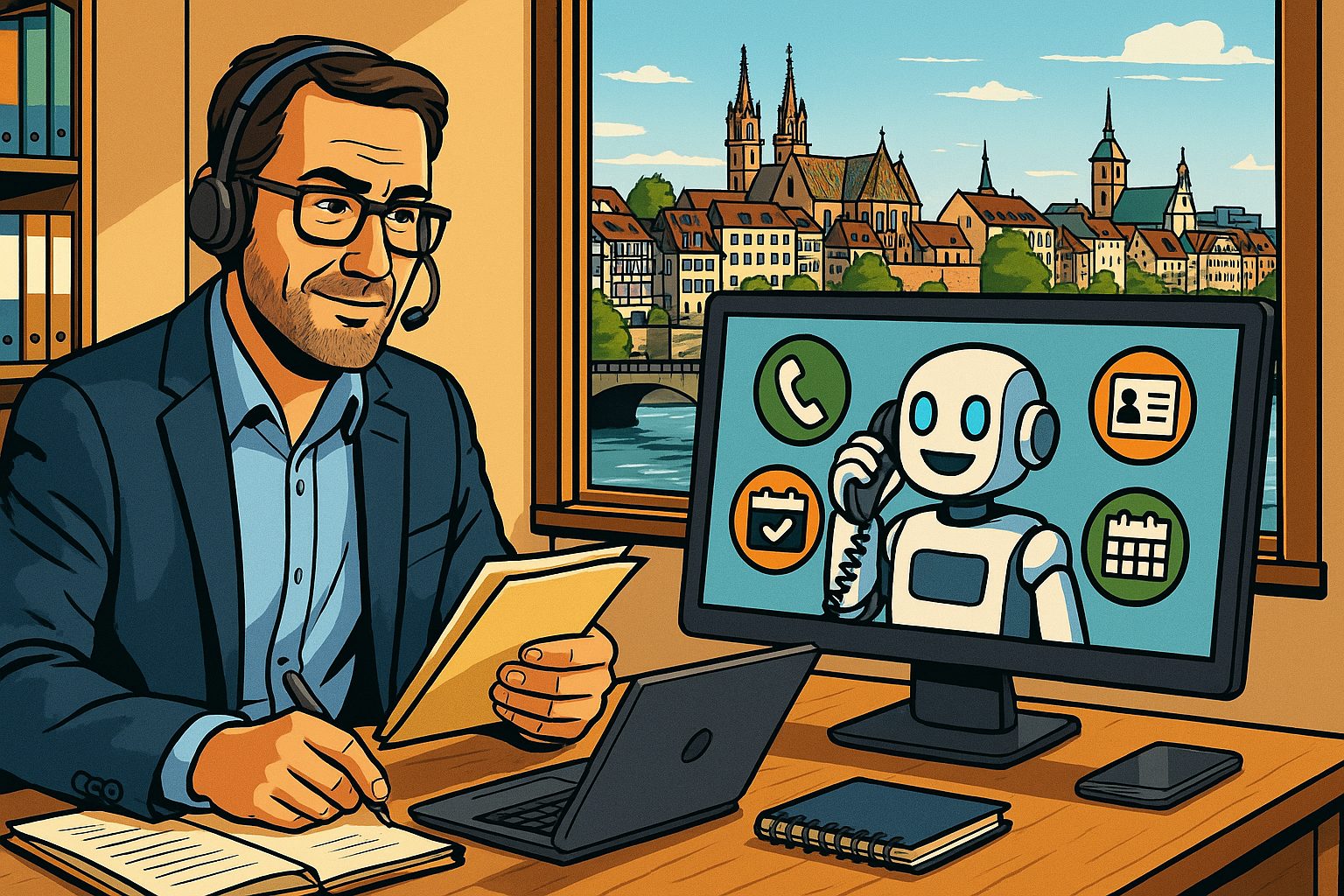 KI Telefonagent für Versicherungsvermittler – ThinKIQ automatisiert Anrufe und schafft mehr Zeit für persönliche Beratung in der Schweiz