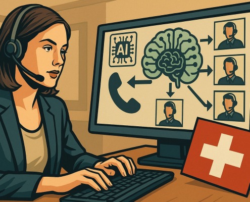 Automatic Call Distribution – smarte Anrufverteilung mit KI Telefonassistent von ThinKIQ für Schweizer Unternehmen