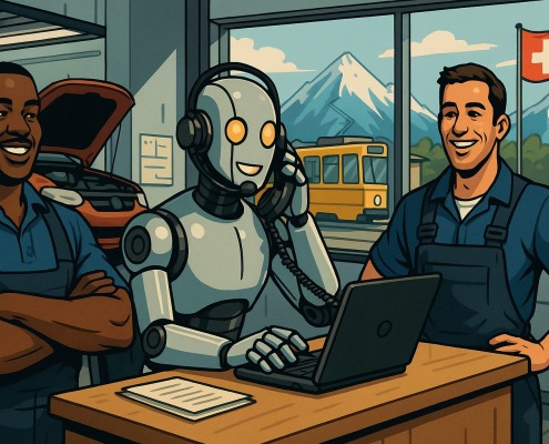 Automatische Telefonansage für Autowerkstätten – ThinKIQ KI Telefonassistent sorgt dafür, dass kein Kunde in Schweizer Garagen ohne Antwort bleibt