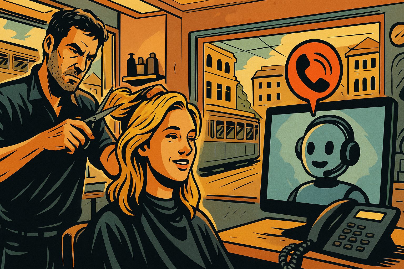 KI Telefonassistent für Friseursalons – ThinKIQ übernimmt Anrufe, damit sich Schweizer Coiffeure voll auf ihre Kunden konzentrieren können