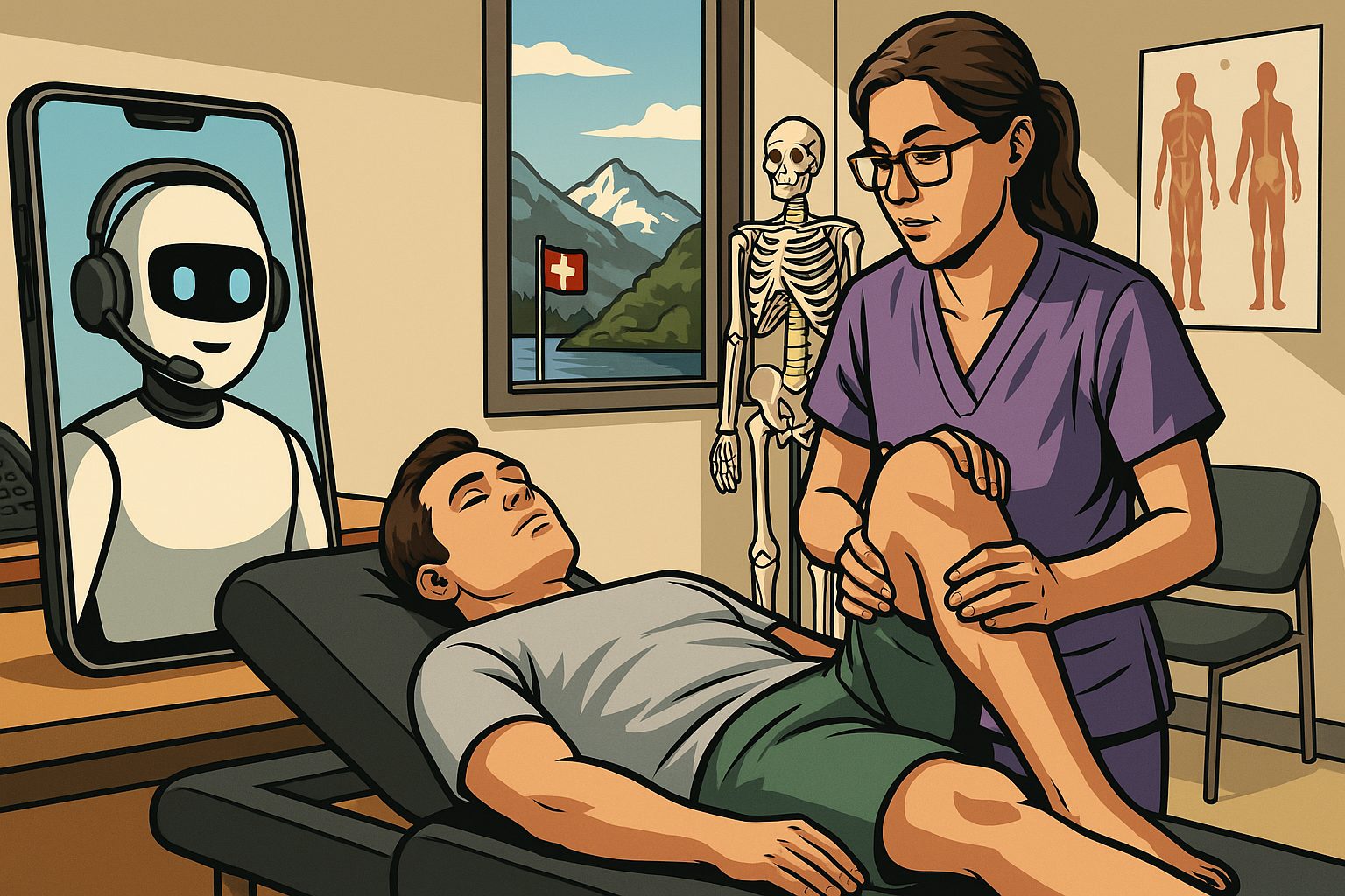 KI Telefonassistent für Physiotherapiepraxen – ThinKIQ Lösung für weniger Telefonstress und mehr Zeit für Patienten in der Schweiz