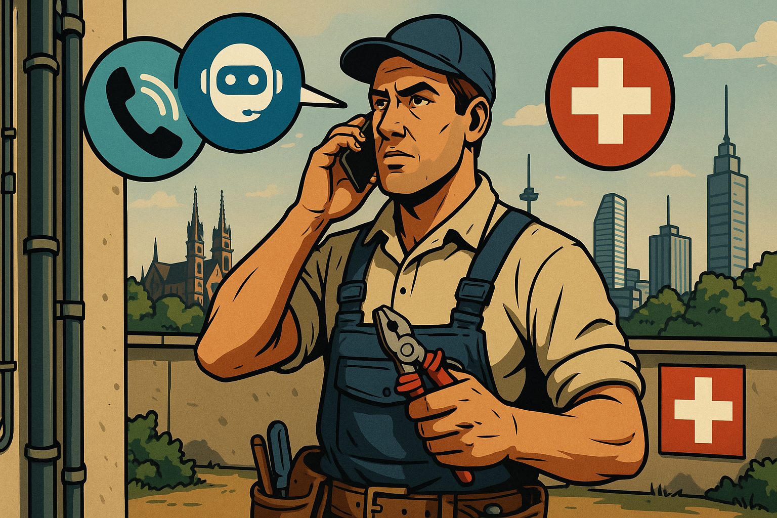 Kundenservice automatisieren im Handwerk – KI Telefonassistent von ThinKIQ entlastet Schweizer Handwerksbetriebe und reduziert Telefonstress