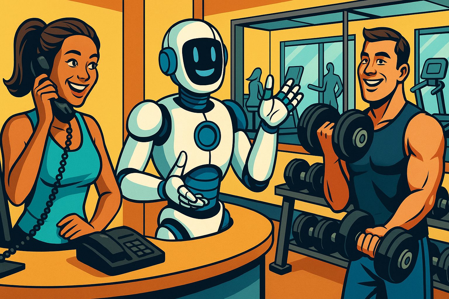 Voicebot Kundenservice für Fitnessstudios – ThinKIQ KI Telefonassistent verbessert Erreichbarkeit und steigert Mitgliederzahlen in Schweizer Fitnesscentern