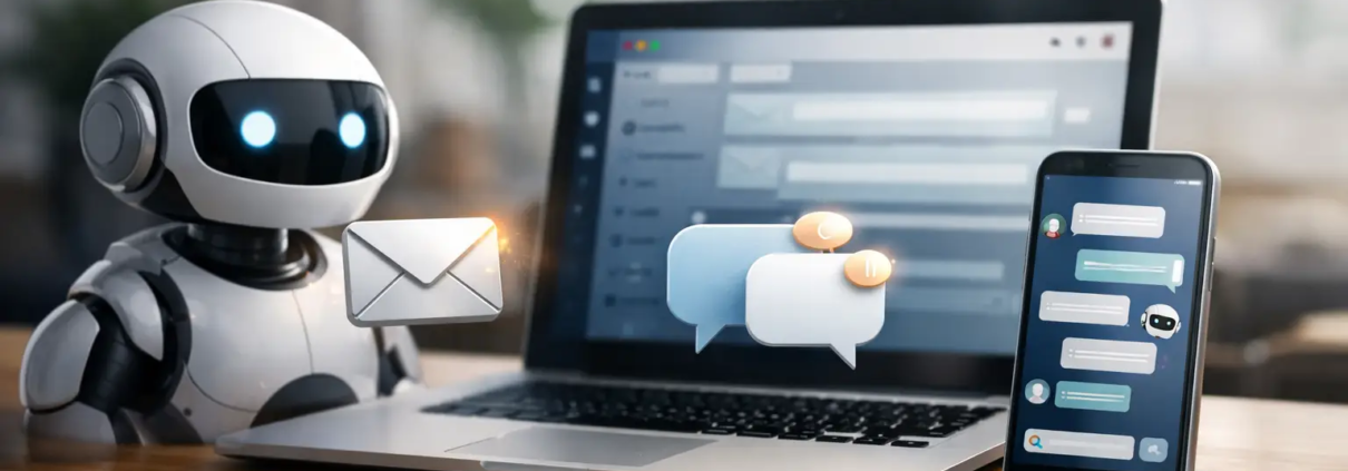 KI-Kundenkommunikation mit E-Mail und Messenger